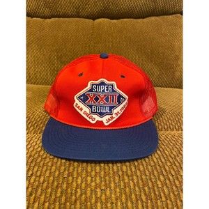 Vintage 1988 Super Bowl 22 Snapback Trucker Hat